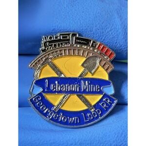 Vintage Leadville Mine Georgetown Loop‎ RR Mining Train Enamel Pin Badge